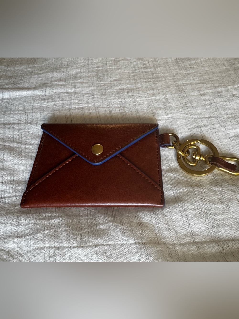 Mulberry Love Letter Card Slip Keyring